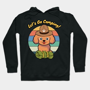 Funny Brown Dog Wants to go Camping Hoodie